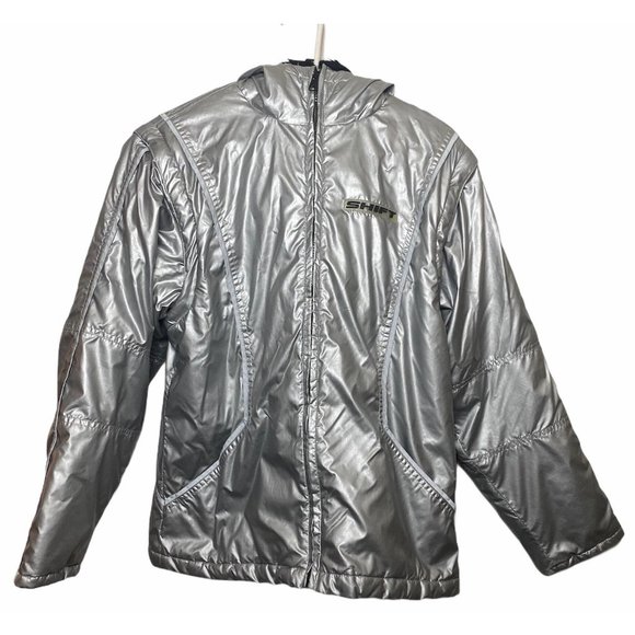 Shift Other - Shift Kids silver Nylon size medium hooded jacket